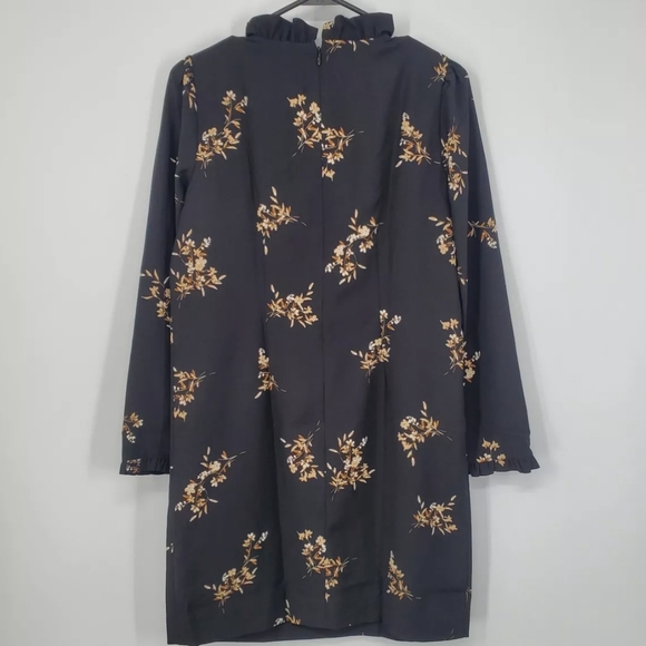 NWT Women's J.Crew Ruffleneck Floral Shift Dress - Picture 11 of 12